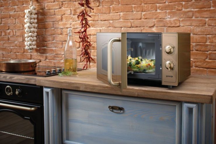Microondas na cozinha - opções de acomodação (foto) e suporte para bricolage
